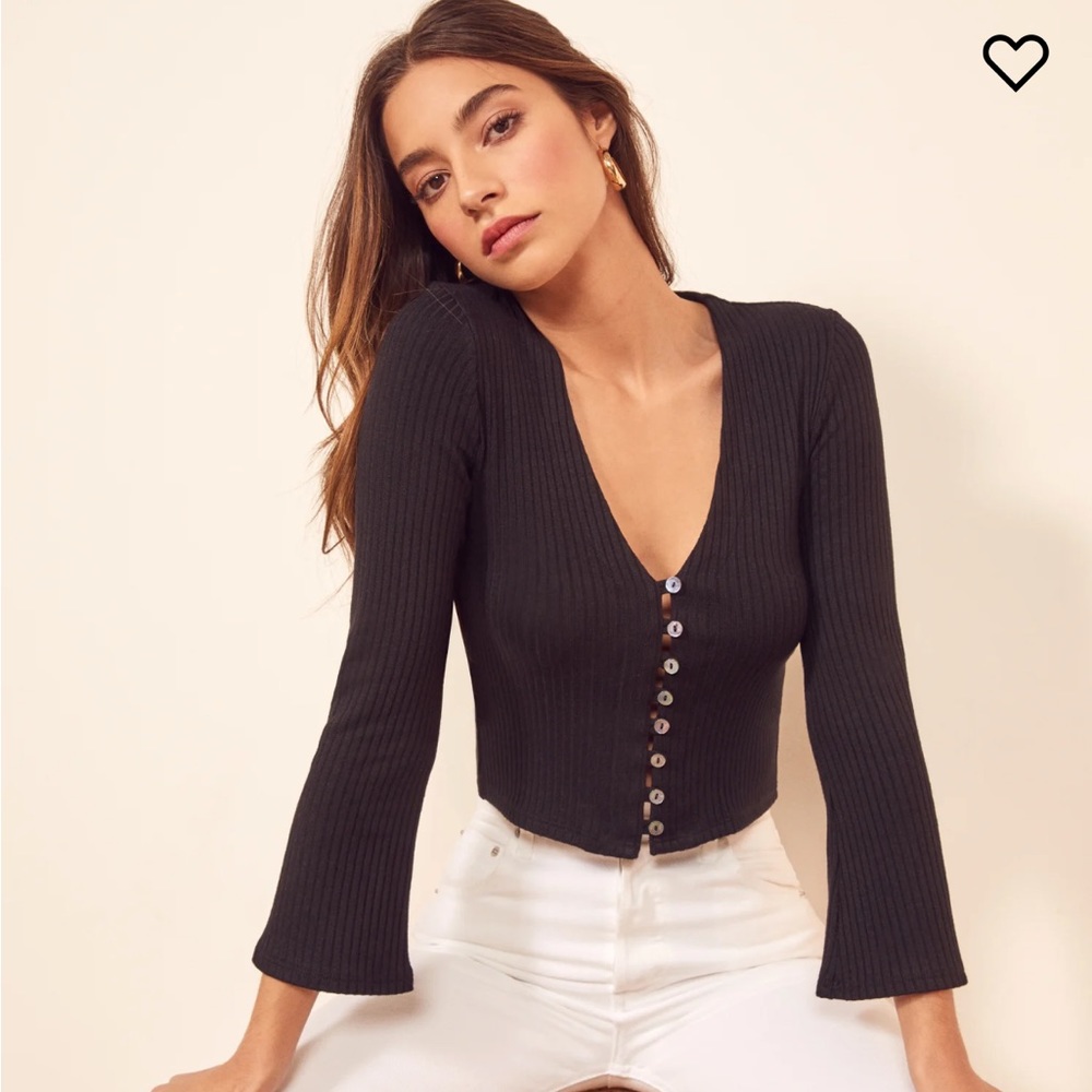 Reformation Gellar Knit Top